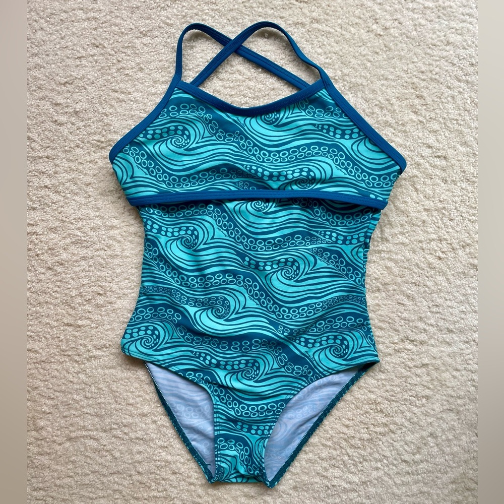 Honey Girl Waterwear He’e Nalu Surf Swimsuit - Girls size L